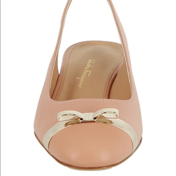 Salvatore Ferragamo Mini Vara Bow Slingback- Blush - Picture 3 of 13